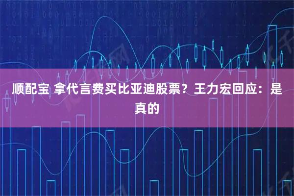 顺配宝 拿代言费买比亚迪股票？王力宏回应：是真的