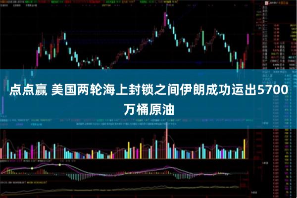点点赢 美国两轮海上封锁之间伊朗成功运出5700万桶原油